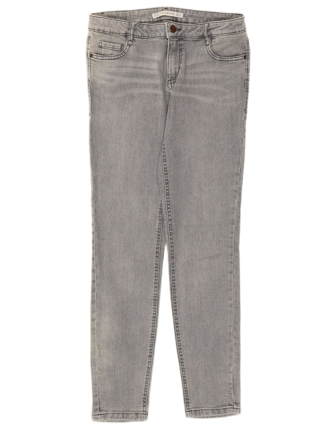 Zara Dame Skinny Jeans EU 38 Small W28 L28 Grå