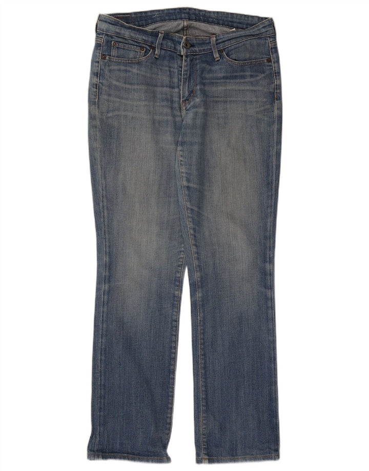 Levi's Lige Jeans til kvinder US 10 Large W32 L30 Blå Bomuld