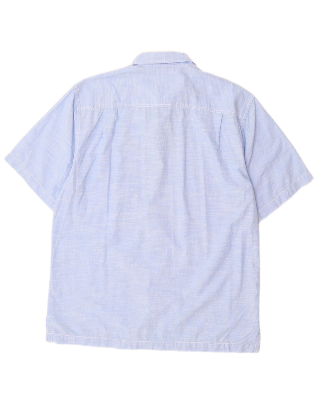 Tommy Bahama Kortærmet Herreskjorte Medium Blue Flecked Bomuld
