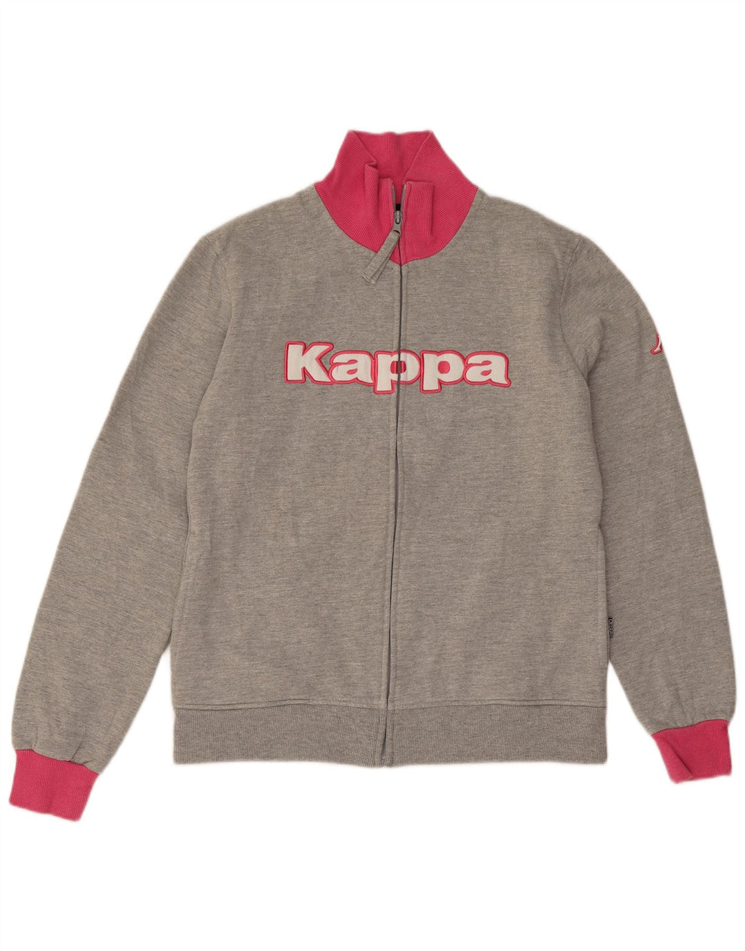 Kappa Grafisk træningsdragt topjakke til kvinder UK 12 Medium Grey Colourblock