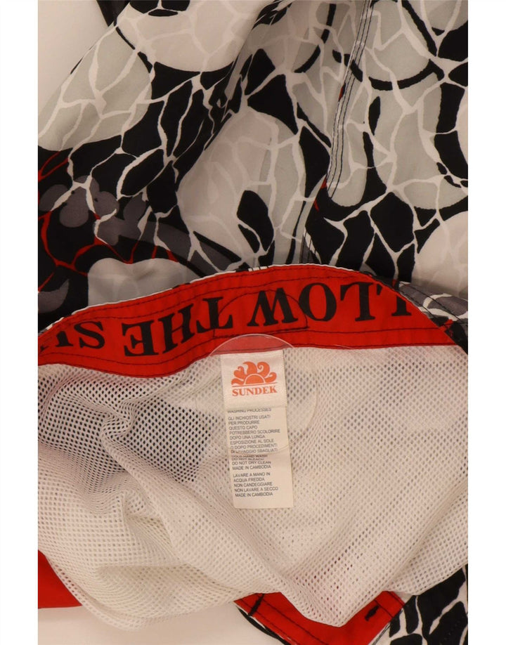 Sundek Herre grafiske badeshorts Large Black Floral Polyester