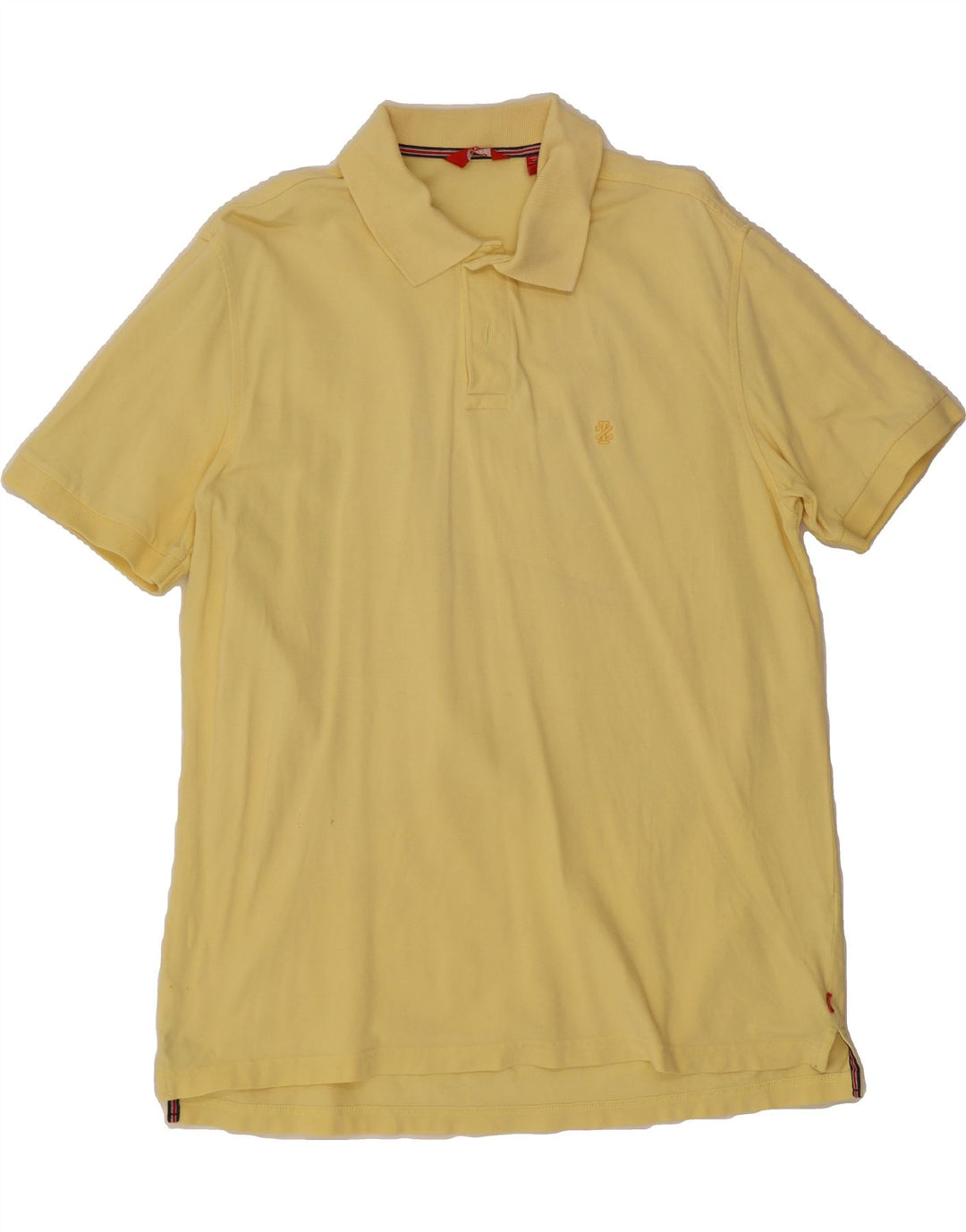 IZOD Mens Polo Shirt Large Yellow Cotton Vintage Izod and Second-Hand Izod from Messina Hembry 