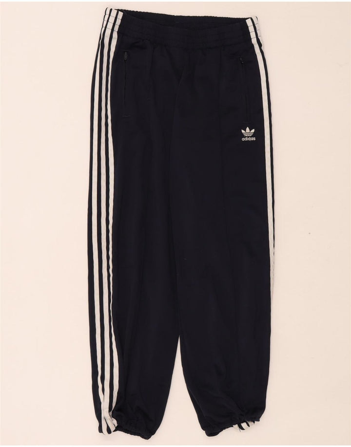 Adidas Dame træningsdragt Bukser Joggers UK 10 Small Navy Blue Polyester