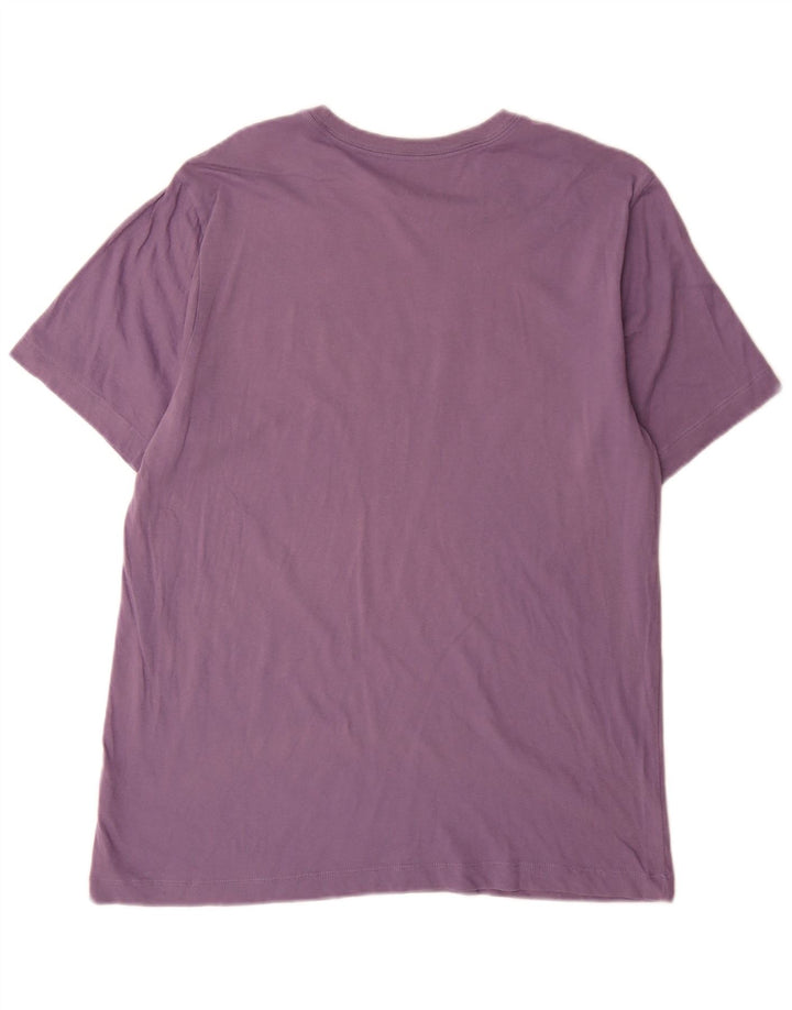 Nike grafisk T-shirt top til mænd, stor lilla bomuld