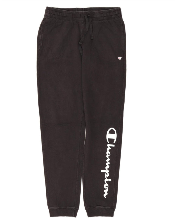 CHAMPION Grafisk træningsdragtbukser til kvinder, joggere UK 14 Medium Black