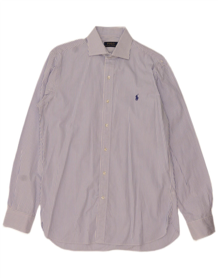 Polo Ralph Lauren herreskjorte str. 15 Medium blå stribet bomuld