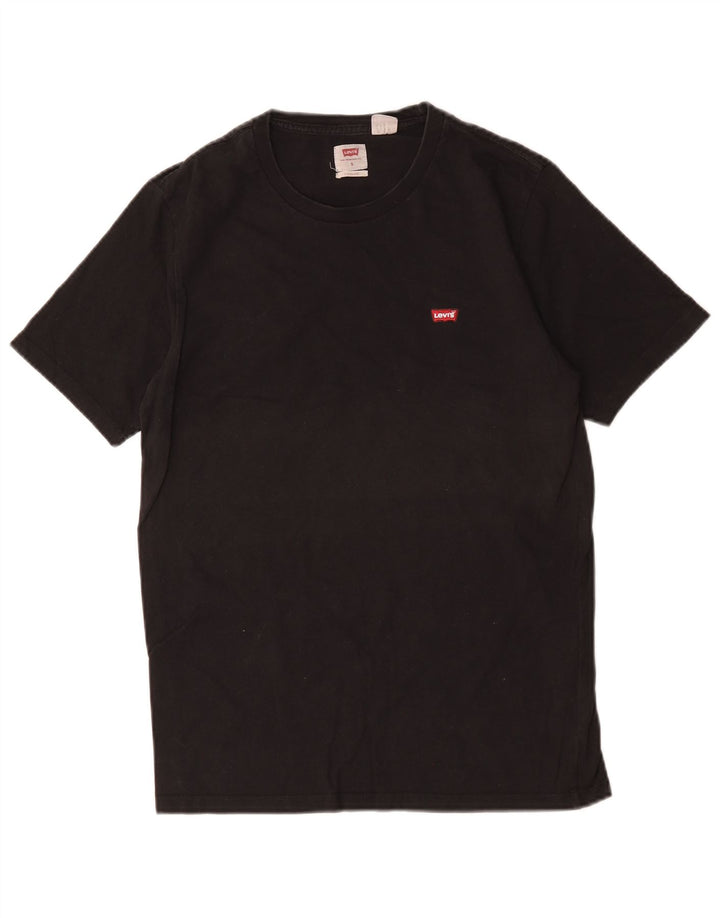 Levi's Herre Standard Fit T-Shirt Top Lille sort bomuld