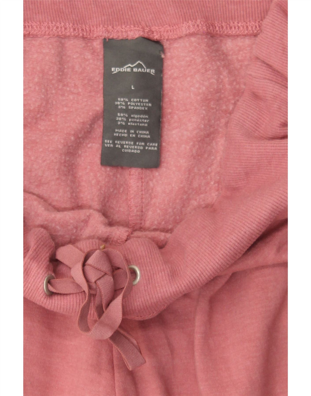 EDDIE BAUER Womens Tracksuit Trousers UK 16 Large  Pink Cotton Vintage Eddie Bauer and Second-Hand Eddie Bauer from Messina Hembry 