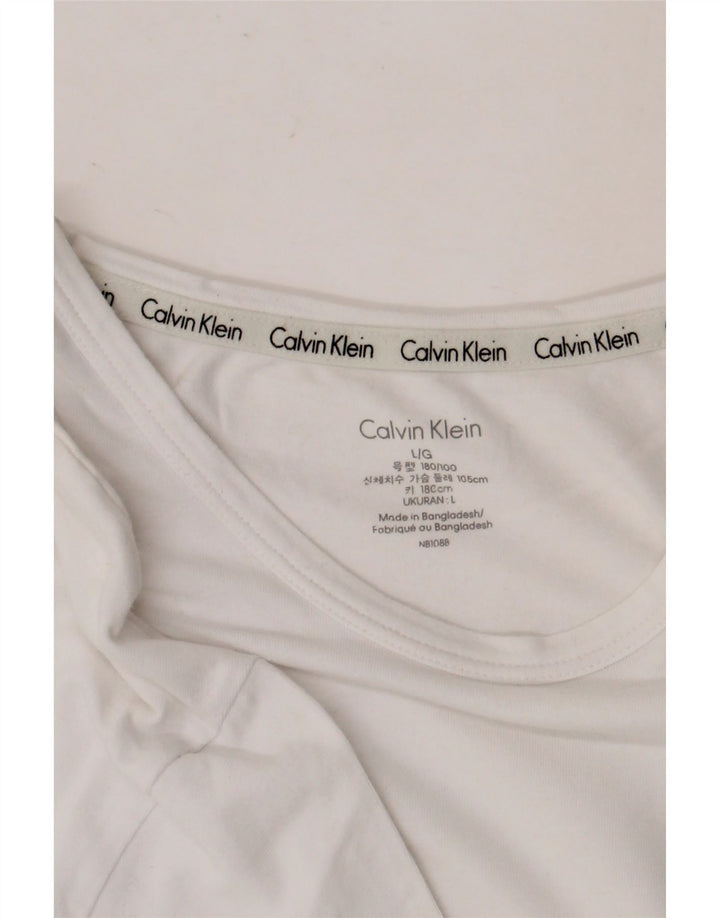 Calvin Klein Herre T-Shirt Top Stor Hvid