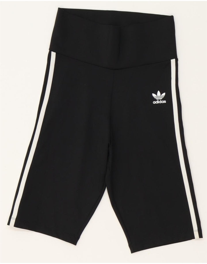 ADIDAS Womens Sport Shorts UK 6 XS Black Polyester Vintage Adidas and Second-Hand Adidas from Messina Hembry 