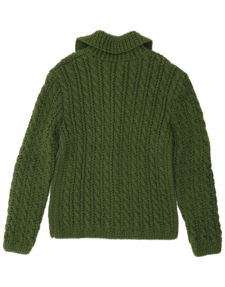 Vintage herre cardigan sweater lille grøn