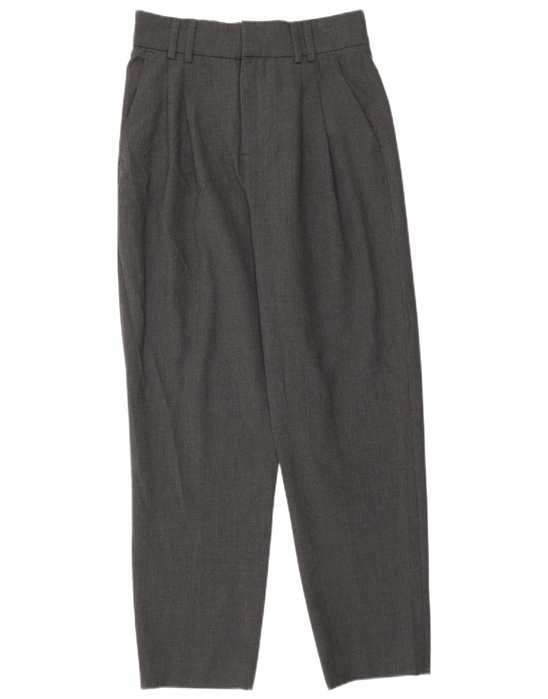 Zara Dame Pegged jakkesæt bukser EU 32 2XS W22 L26 Grå Polyester