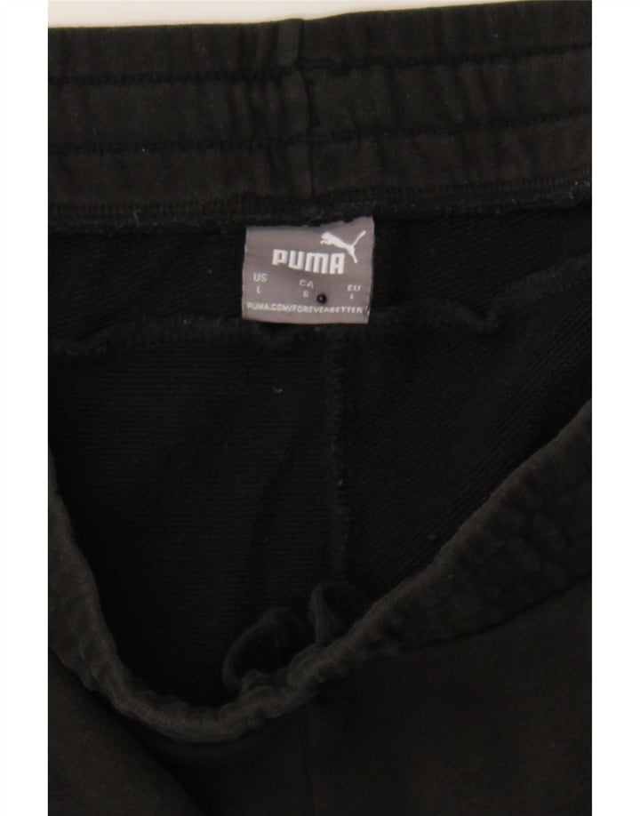 PUMA Mens Tracksuit Trousers Joggers Large  Black Cotton Vintage Puma and Second-Hand Puma from Messina Hembry 