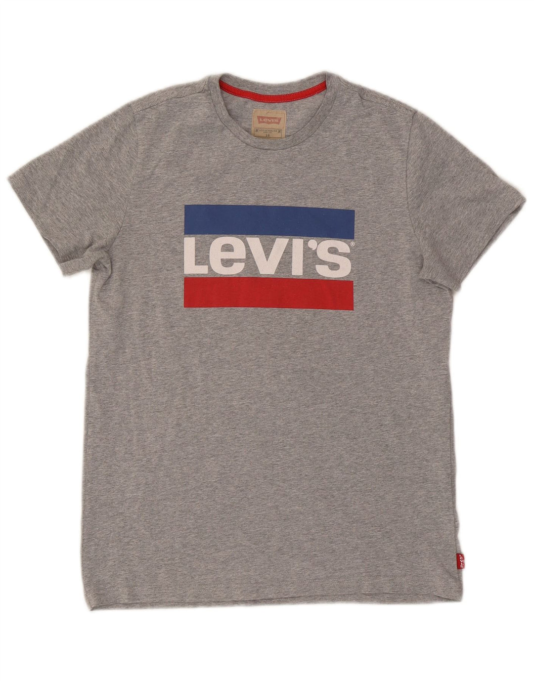 Levi's Boys Grafisk T-Shirt Top 15-16 år Grå Flecked