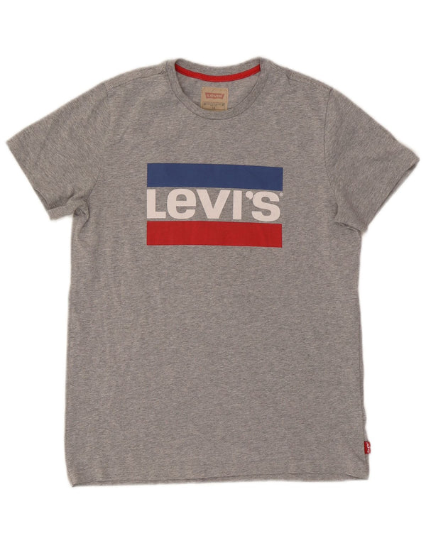 Levi's Boys Grafisk T-Shirt Top 15-16 år Grå Flecked