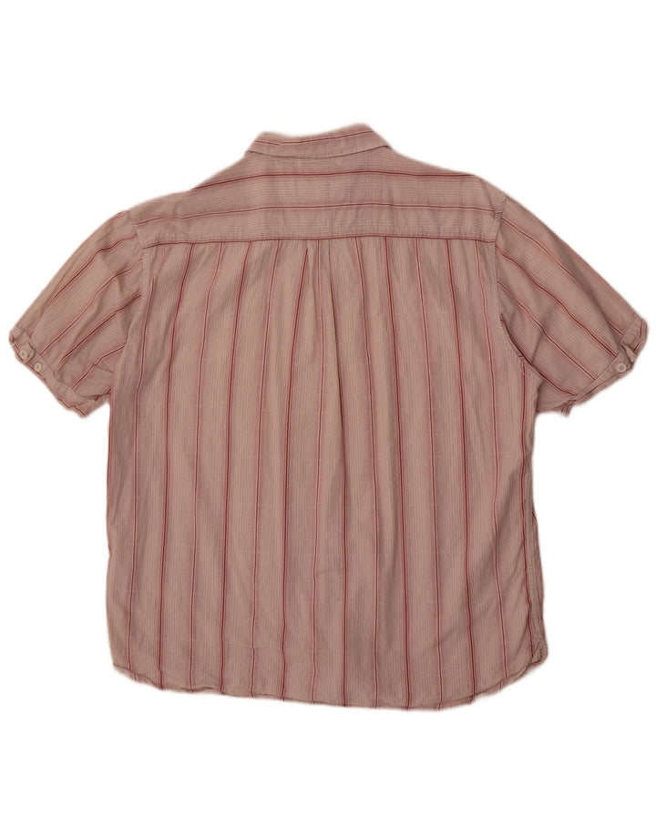 Wrangler Kortærmet Herreskjorte XL Pink Stribet