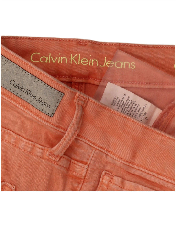 CALVIN KLEIN Dame Skinny Jeans US 6 Medium W28 L27 Orange Bomuld