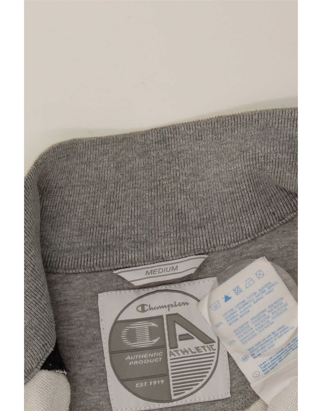 Champion Herre træningsdragt Topjakke Medium White Colourblock Bomuld
