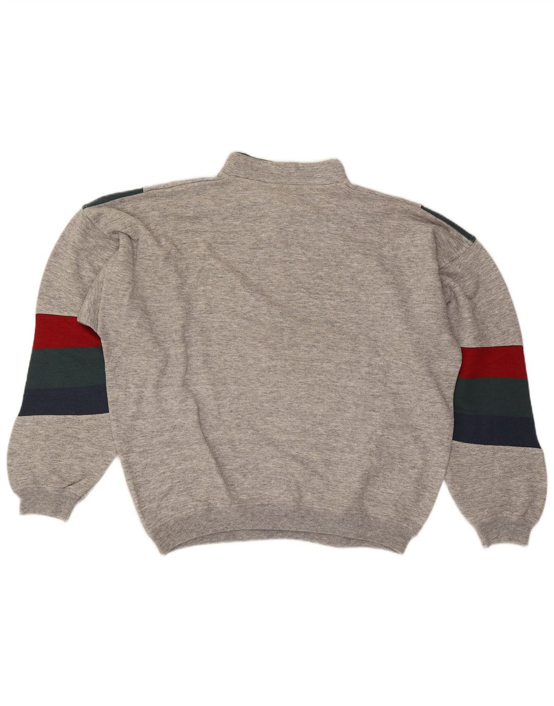 North Pole Herre Zip Neck Sweatshirt Jumper XL Grå Colourblock