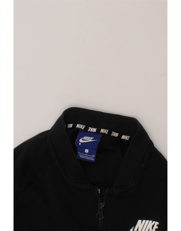 NIKE Boys Graphic Tracksuit Top Jacket 8-9 Years Small Black Colourblock Vintage Nike and Second-Hand Nike from Messina Hembry 