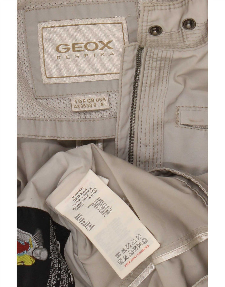 Geox Womens Utility Jacket UK 8 Small Grå Polyester