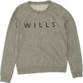 JACK WILLS Womens Graphic Sweatshirt Jumper UK 10 Small Grey Cotton Vintage Jack Wills and Second-Hand Jack Wills from Messina Hembry 