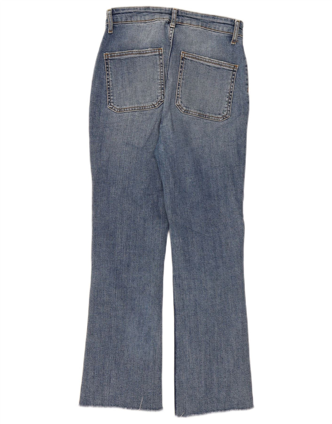 Zara Dame Straight Jeans EU 36 XS W26 L26 Blå Bomuld
