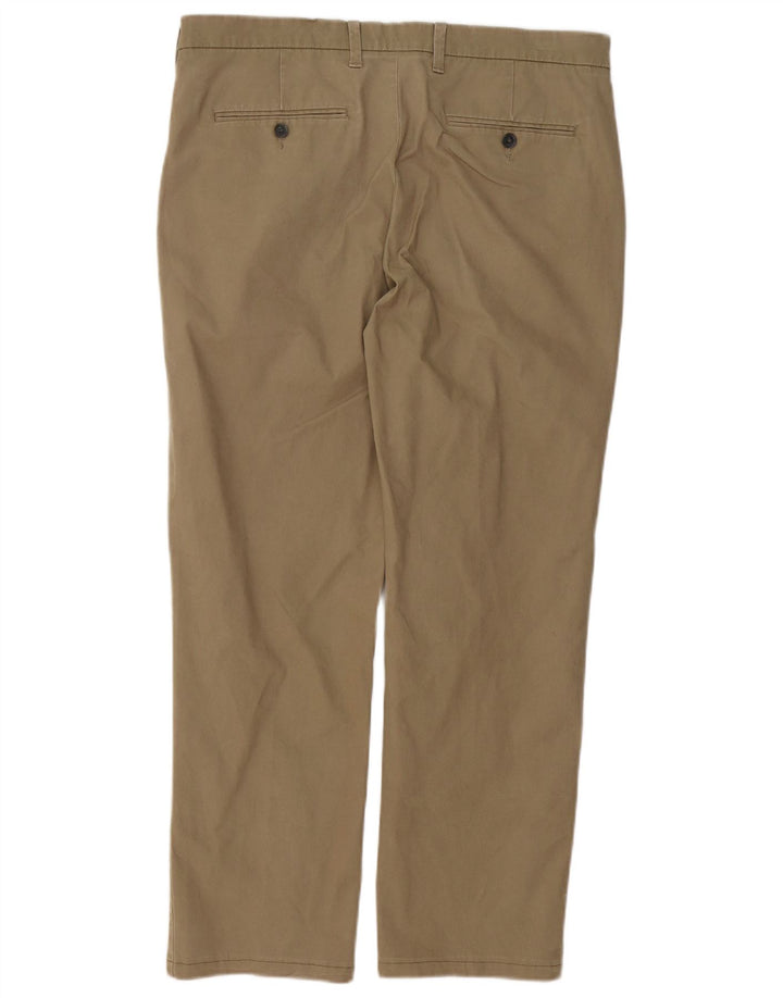 Marks & Spencer Herre Regular Fit Chinobukser W36 L27 Beige Bomuld