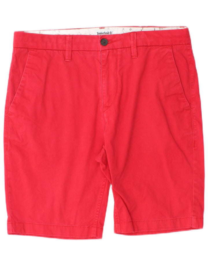 Timberland Herre Chino Shorts W31 Medium Rød Bomuld