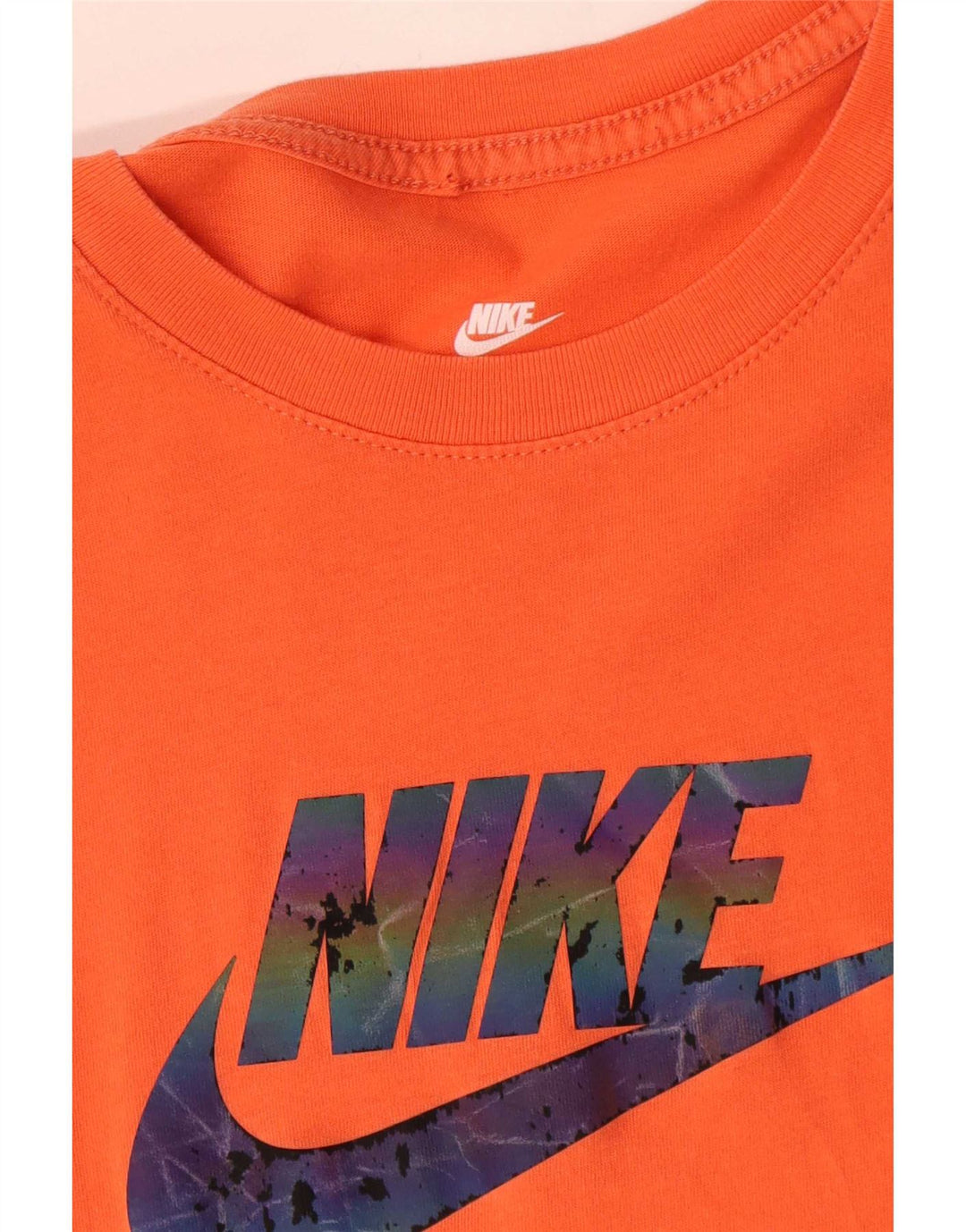 Nike grafisk t-shirt til mænd, medium orange bomuld
