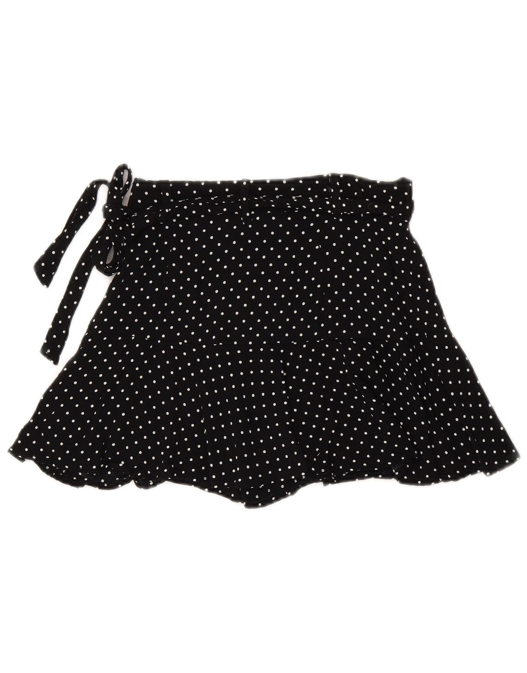 ZARA Casual Shorts til kvinder Small W26 Black Polka Dot