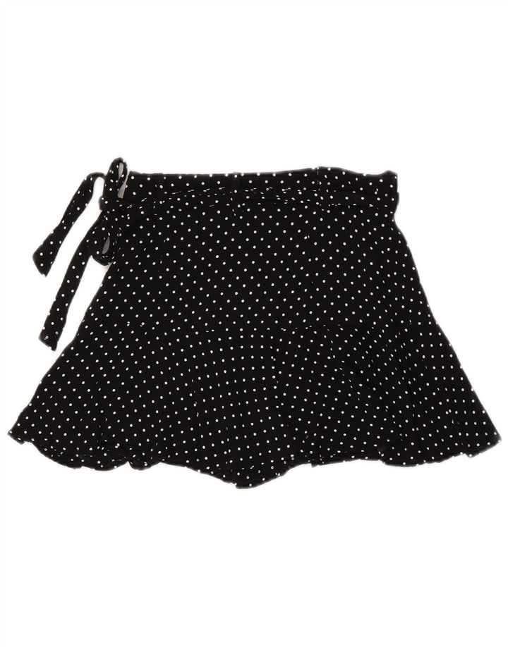 ZARA Casual Shorts til kvinder Small W26 Black Polka Dot