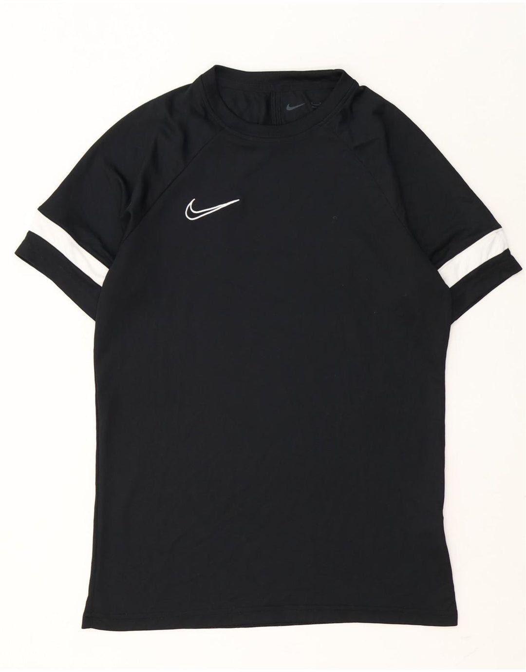 Nike Herre Dri Fit T-shirt Top Medium Sort Colourblock Polyester