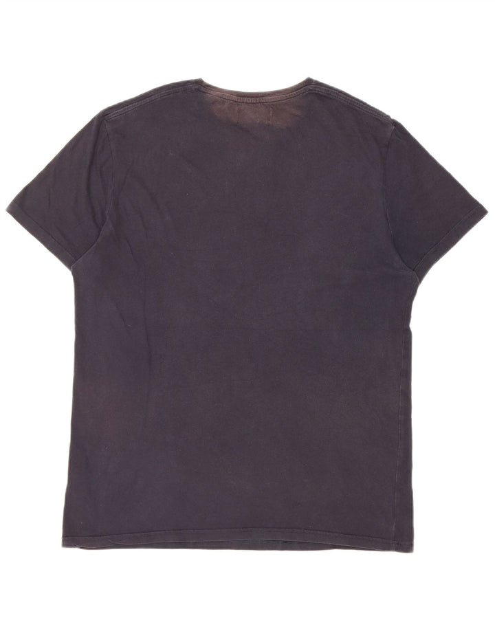 Jack Wills Herre grafisk T-shirt Top Medium Marineblå Bomuld