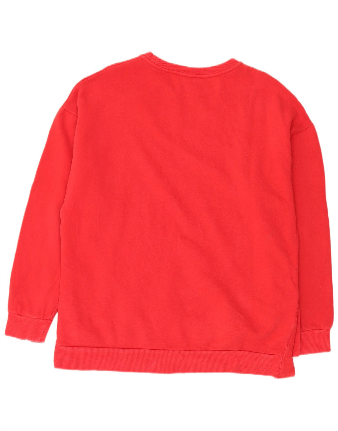 Fila Herre Grafisk Oversized Sweatshirt Jumper UK 12 Medium Rød Bomuld