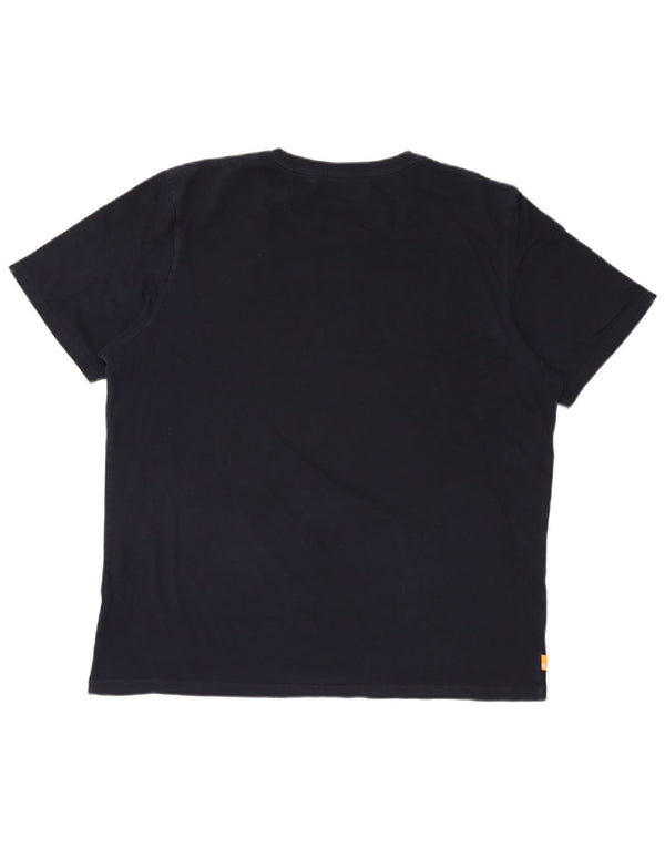 TIMBERLAND Herre Regular Fit grafisk T-shirt top XL marineblå
