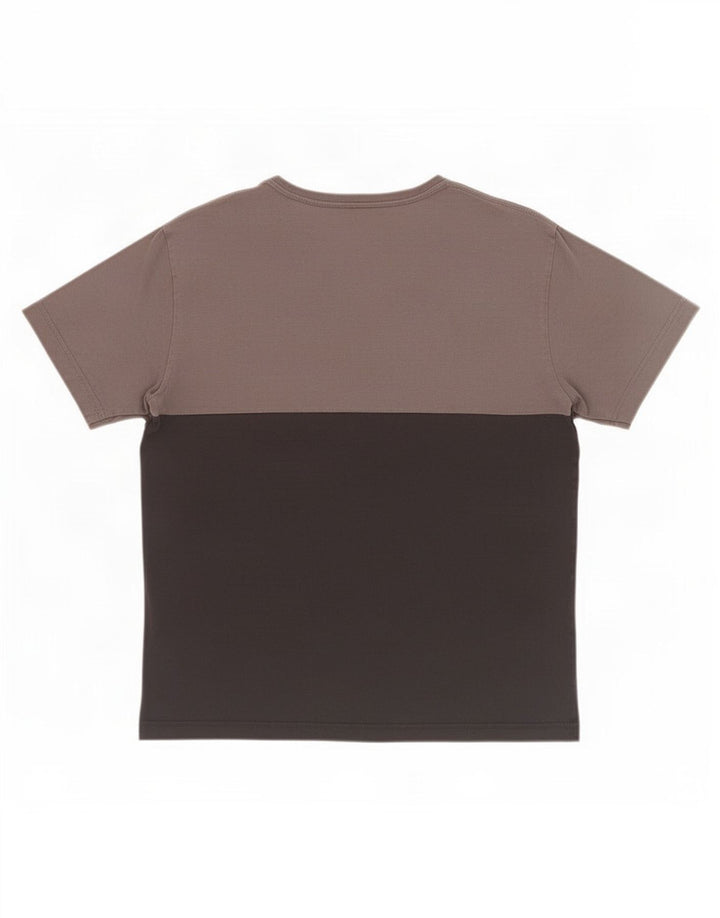 Champion Dame Grafisk T-Shirt Top UK 14 Medium Grey Colourblock