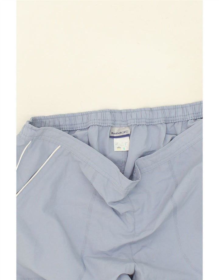REEBOK Womens Bermuda Sport Shorts UK 16 Large Blue Polyester Vintage Reebok and Second-Hand Reebok from Messina Hembry 