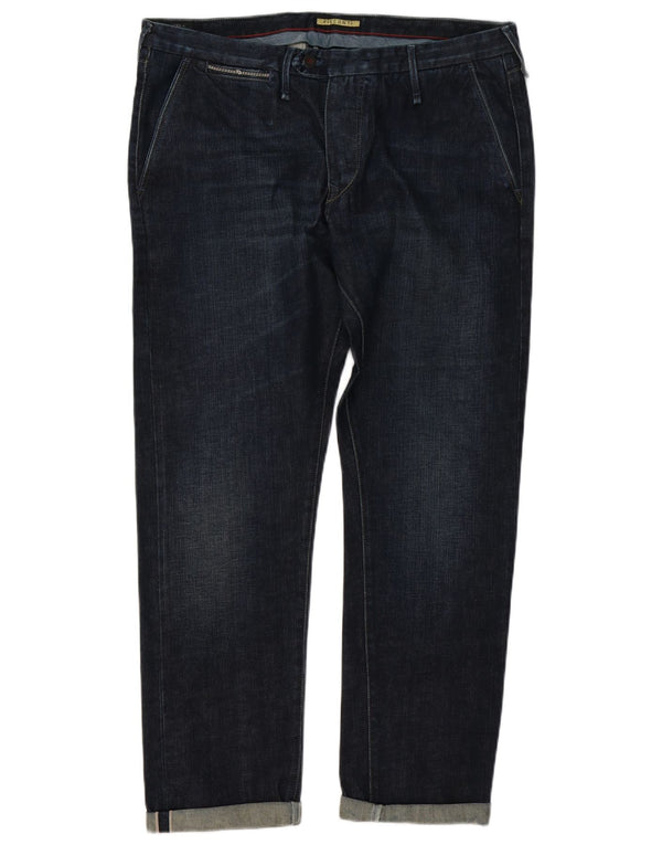 VISCONTI Straight Jeans til mænd IT 54 2XL W38 L32 Blå Bomuld