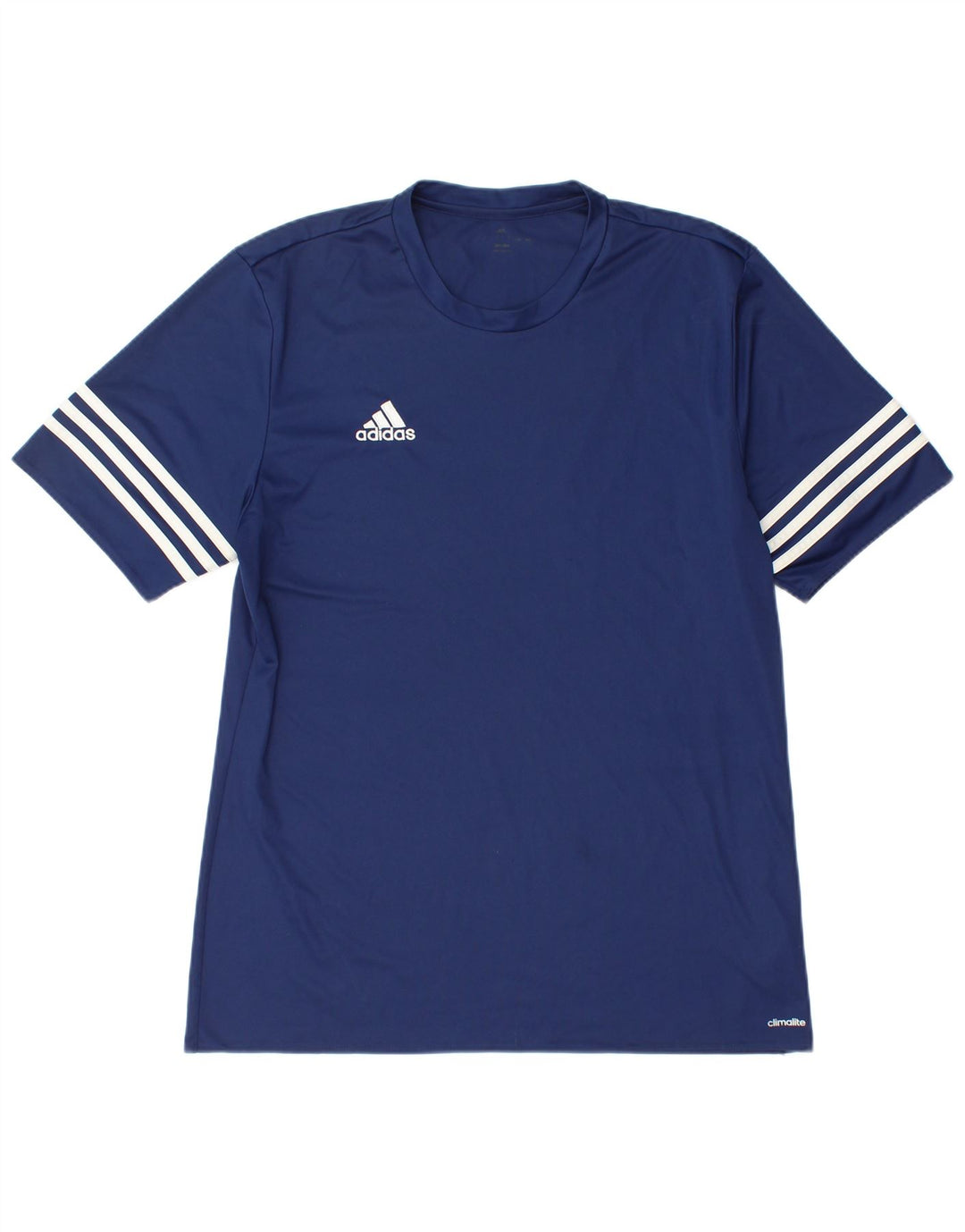 ADIDAS Herre Climalite T-shirt Top Stor marineblå polyester