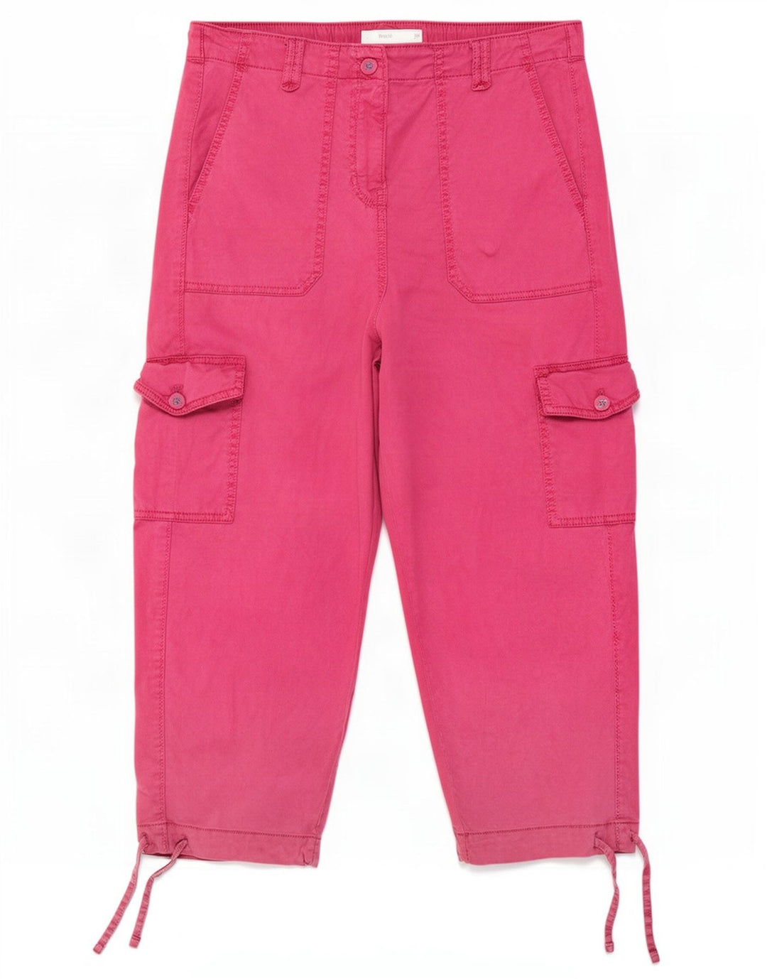 Marks & Spencer Dame Cargo Capri Bukser UK 12 Medium W30 L22 Pink