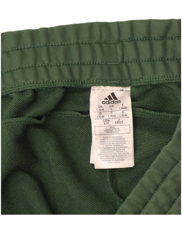 ADIDAS træningsdragt til kvinder Joggers UK 16/18 Large Khaki Polyester