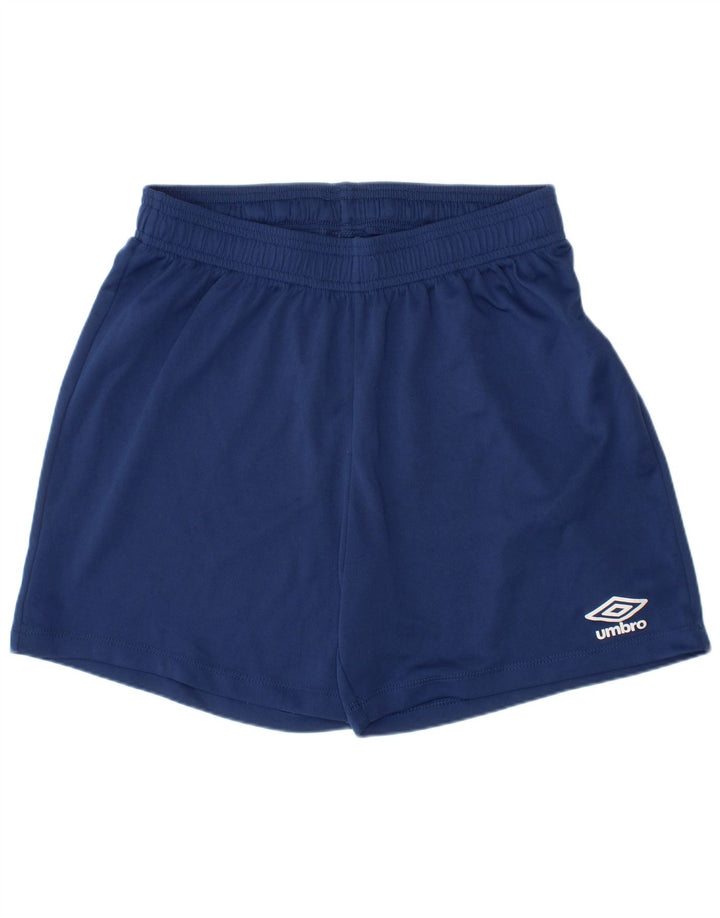Umbro Boys Sports Shorts 11-12 År Large Navy Blue Polyester