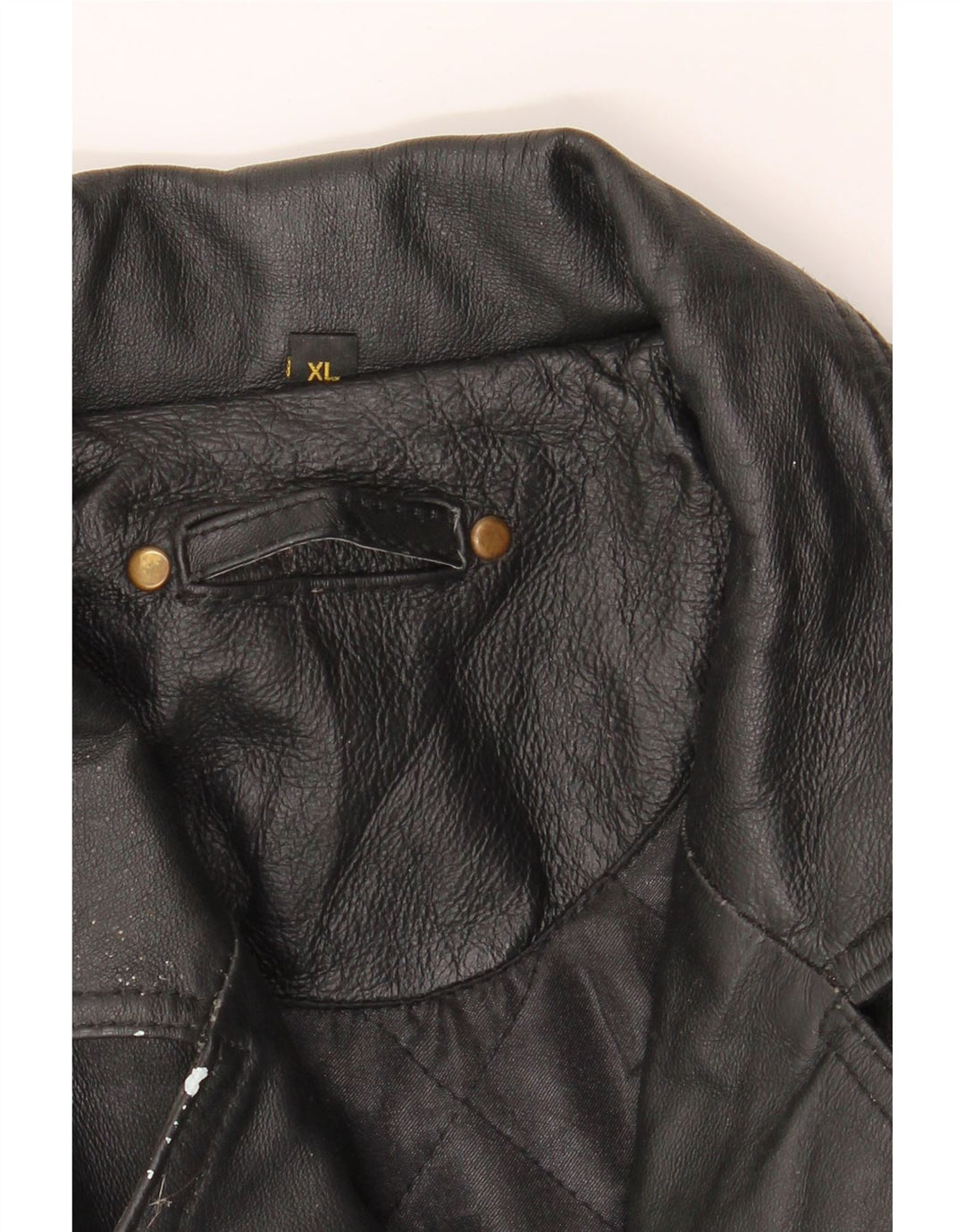 VINTAGE Mens Leather Jacket UK 42 XL Black Leather Vintage Vintage and Second-Hand Vintage from Messina Hembry 