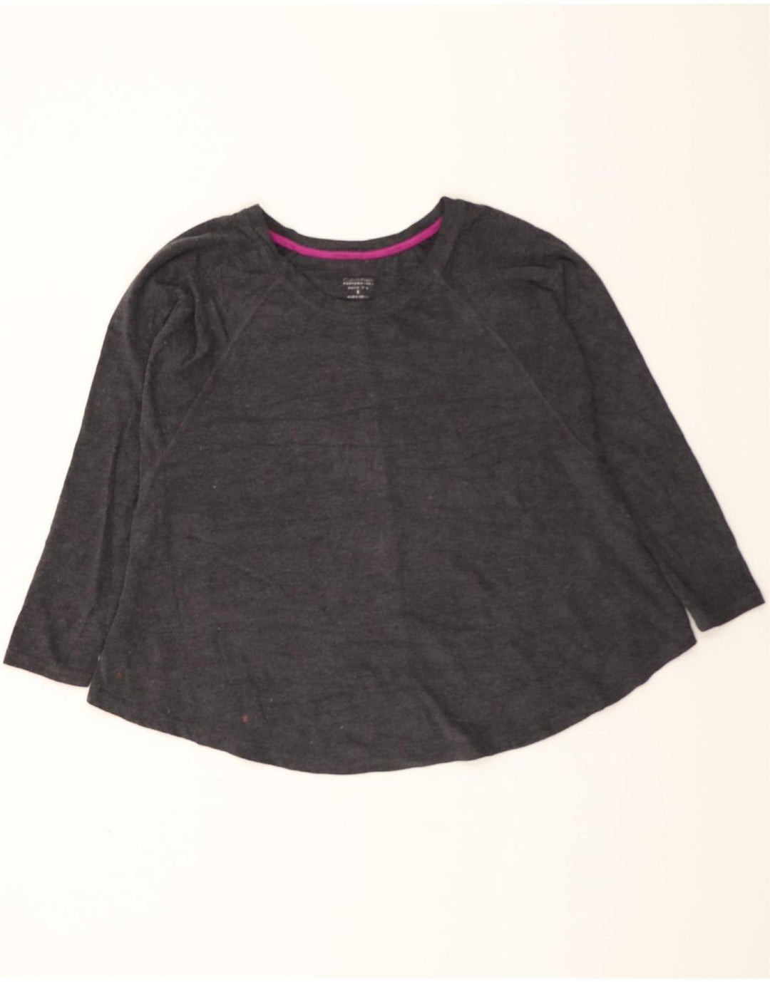 CALVIN KLEIN Womens Oversized Top Long Sleeve UK 10 Small Black Vintage Calvin Klein and Second-Hand Calvin Klein from Messina Hembry 