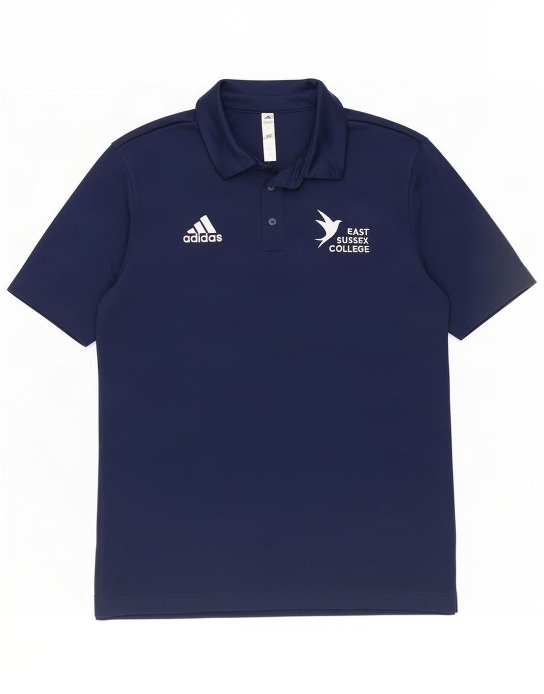 Adidas grafisk poloshirt til mænd, lille marineblå polyester
