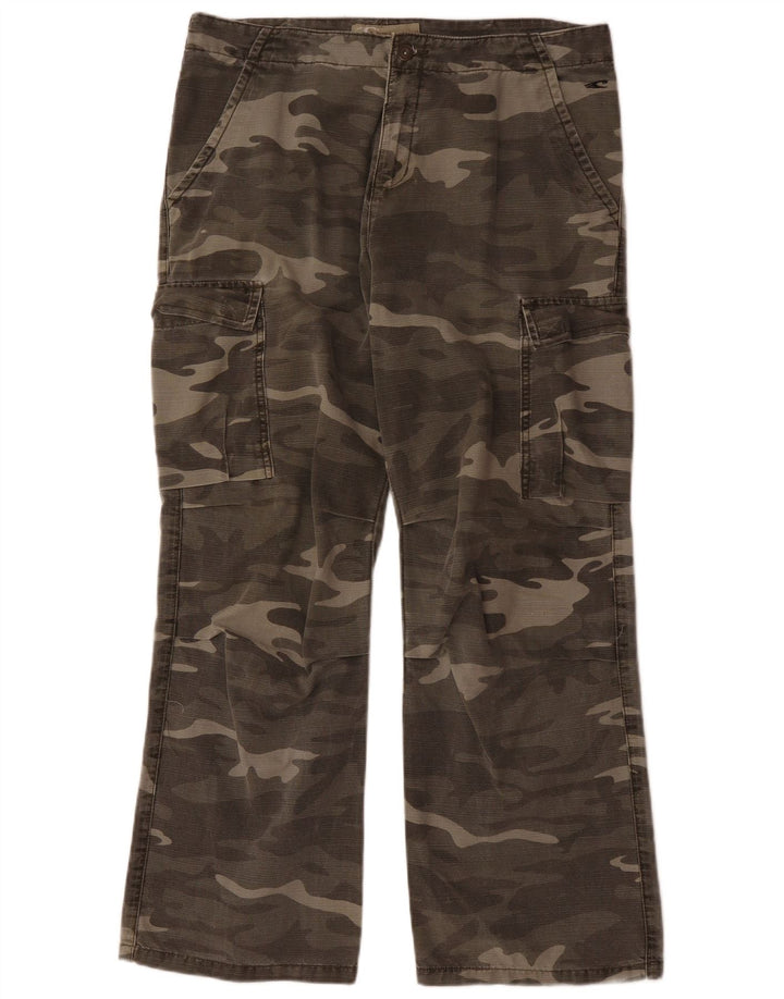 O'NEILL Straight Cargo bukser til mænd Large W36 L29 Khaki Camouflage Bomuld