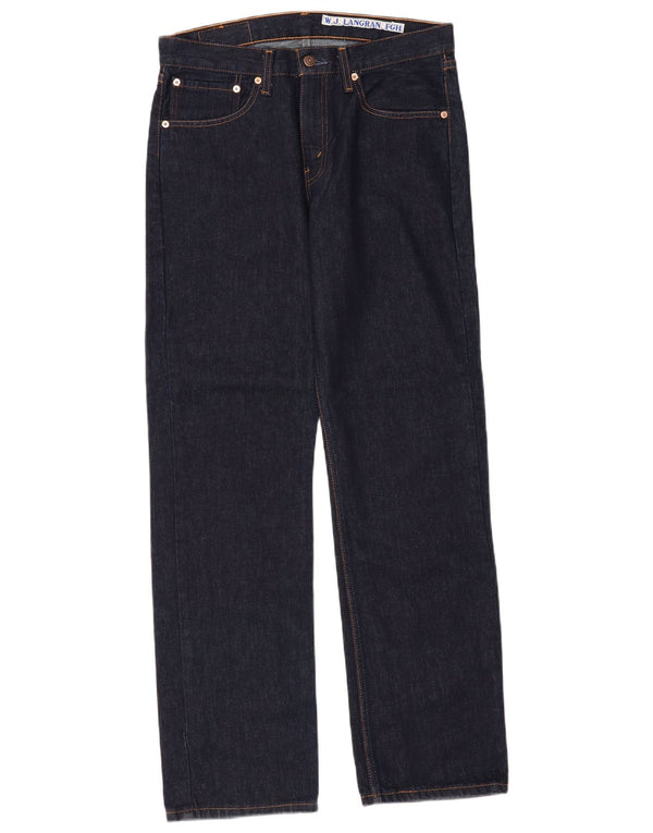 LEVI'S Herre 751 Straight Jeans W32 L32 Marineblå Bomuld