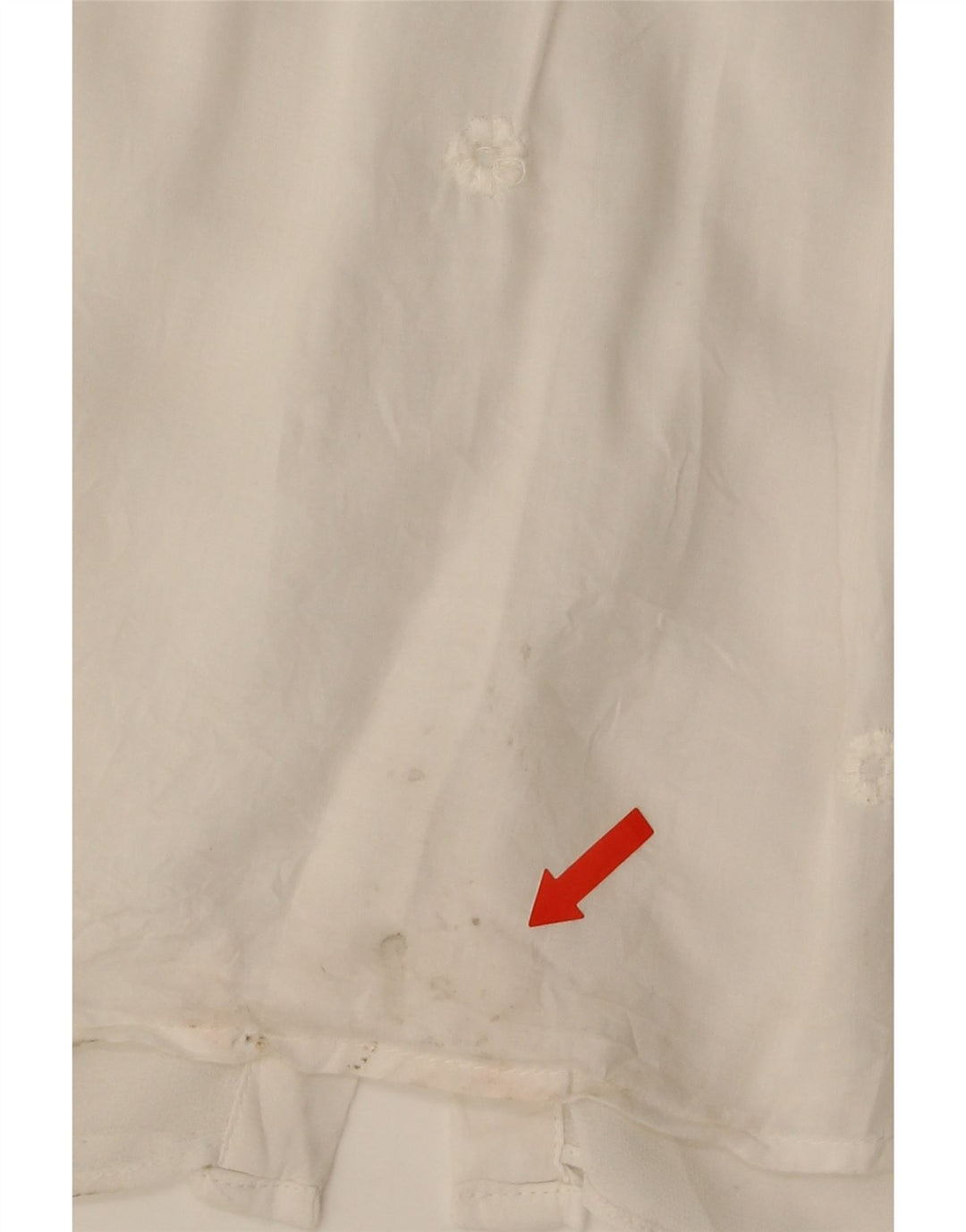 Zara Trafaluc skjortebluse til kvinder UK 14 Medium White Floral Polyester