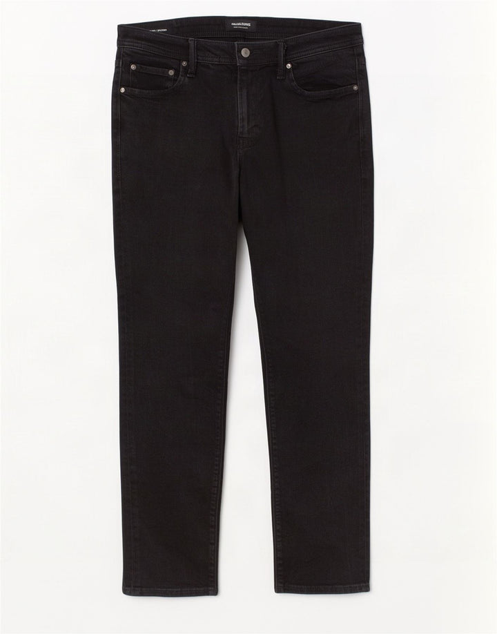 Jack & Jones Herre GLENN Slim Jeans W33 L30 Sort Bomuld